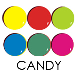 Farbgele CANDY 6er-Serie    6x 5g